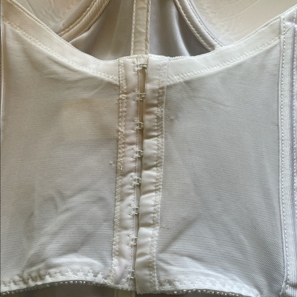 Under cover womens white Strapless Overbust Boned Corset Bustier - Picture 12 of 12